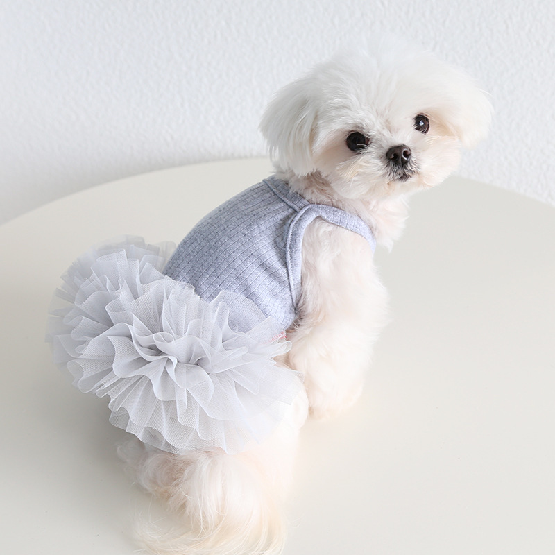 Petstyle elegante ballet tutu saia 2026 primavera e verão novas roupas para cães e gatos roupas para animais de estimação