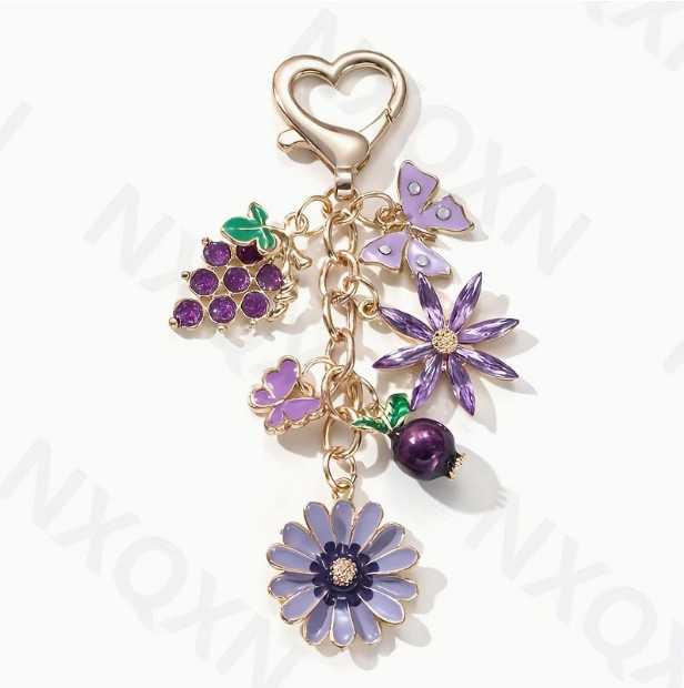 Cute mobile phone, pendant, accessory, keychain, flowered