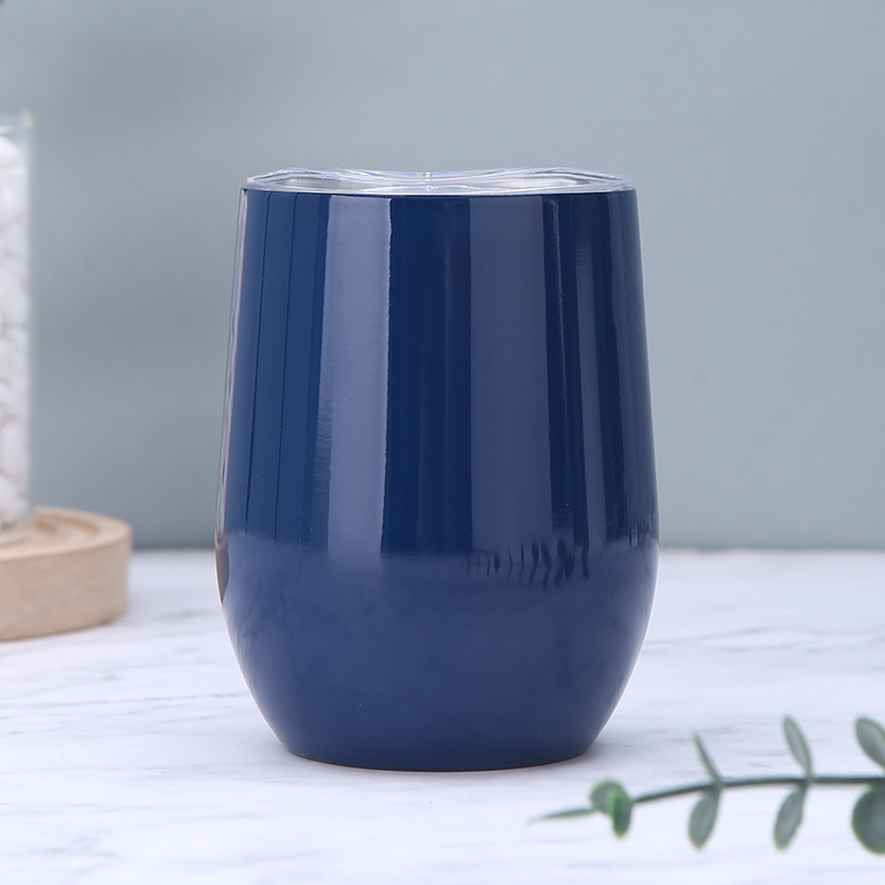 Inventario 304 taza de huevo de acero inoxidable de color sólido en forma de U mini taza de huevo doméstica de alto valor de visualización taza de aislamiento térmico puede logotipo