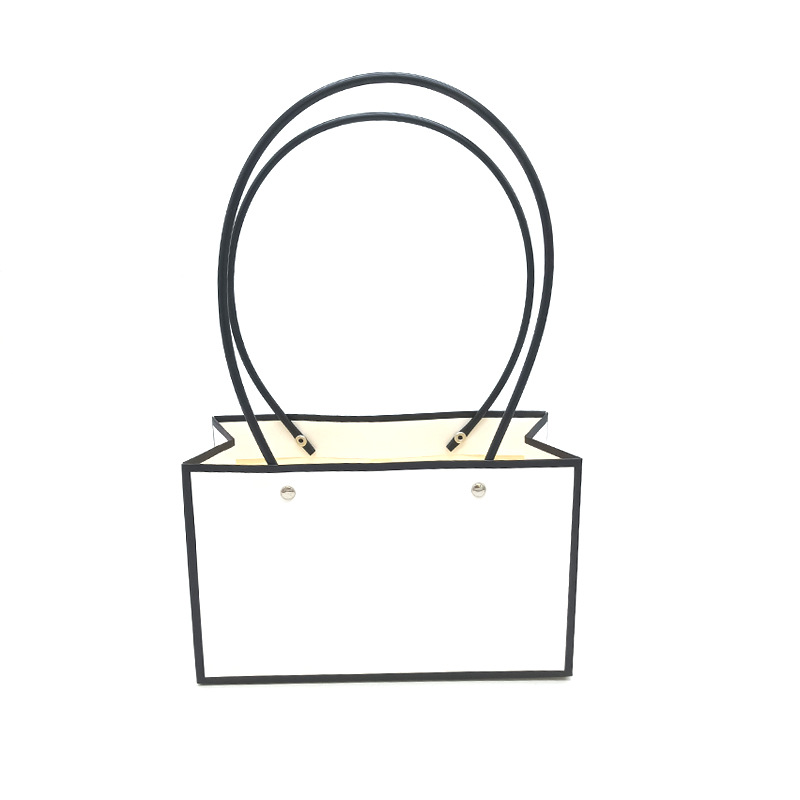 Bolsa de papel kraft caja de flores Portátil Bolsa de mano de embalaje caja de flores bricolaje arreglo floral cesta 38 flor arte clase bolso