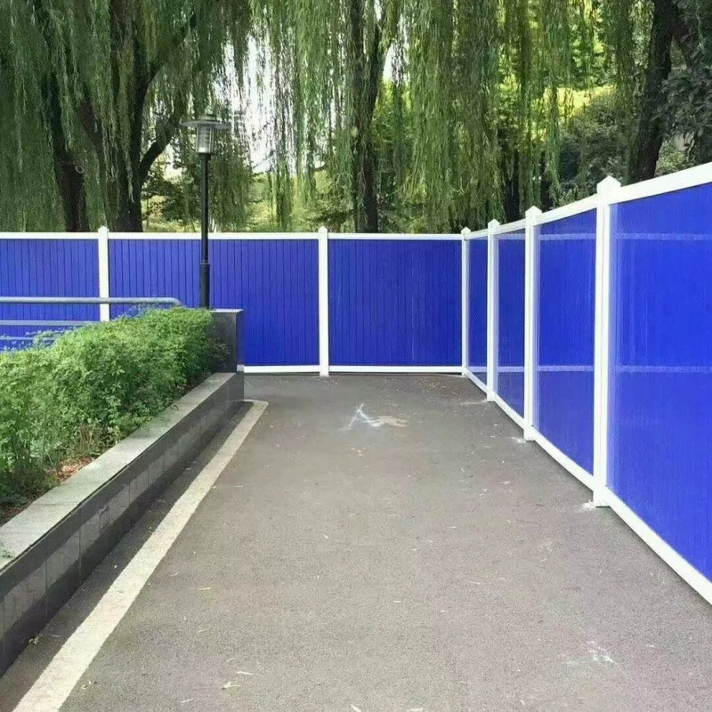 Сборный забор из ПВХ для муниципального строительства, строительной площадки метро, ограждения периметра дороги, утолщенная изоляция.