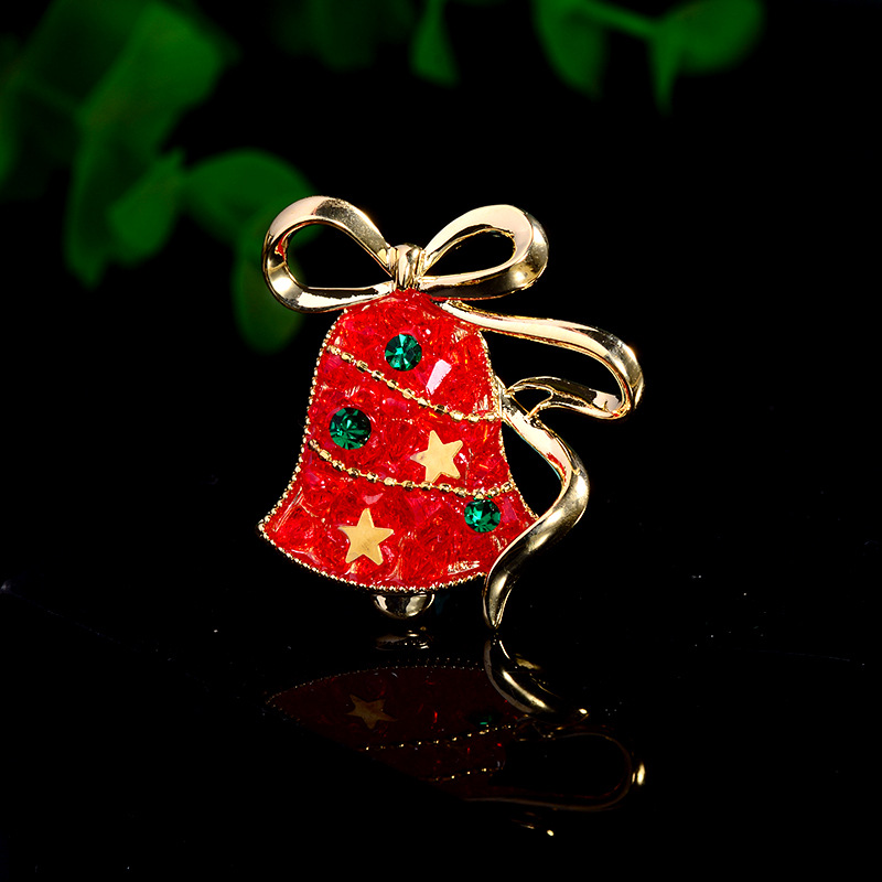 クリスマスのブローチのピンのエナメルの杖の雪の日の小さいプレゼントはセーターのカーディガンのマフラーを飾っています。