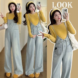 Pregnant women's clothing spring and autumn 2025 new suit fashion fashionable suspenders spring bottoming shirt coat spring clothing