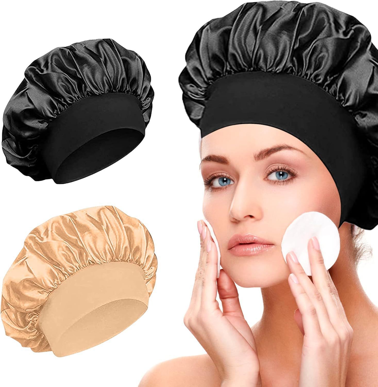 Wide-brimmed High Elastic Headscarf Beauty Cap Hair Care For Women