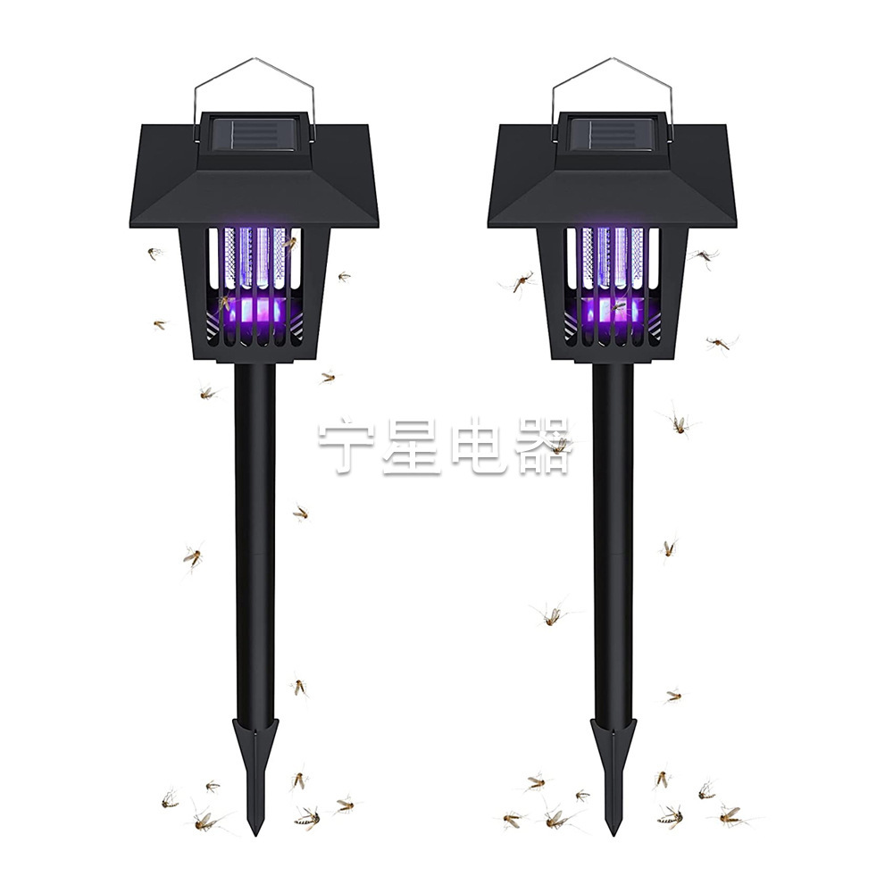 Transfronterizo nuevo asesino del mosquito solar trampa de mosquito electrónico al aire libre repelente de mosquitos artefacto jardín lámpara de césped lámpara de tierra