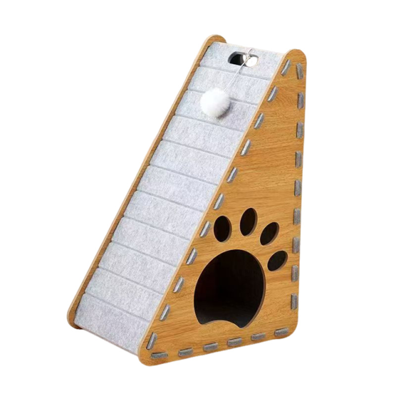 Nido triangular vertical para gatos grueso resistente al desgaste sin descascascar felt gato agarrar tablero de pared esquina para evitar agarrar sofá gato agarrar tablero