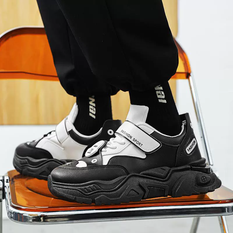 Осенняя мужская обувь 2024 новая молодежная спортивная дикая повседневная бег с толстой подошвой