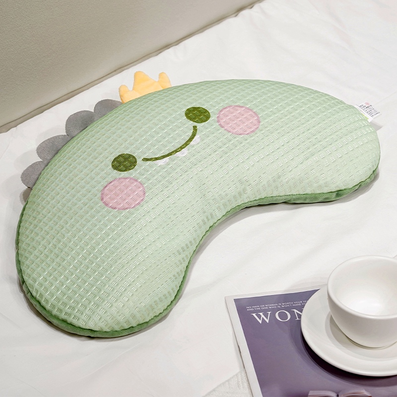 Almohada Cervical para Siesta de Alforfón y Seda de Hielo Desmontable