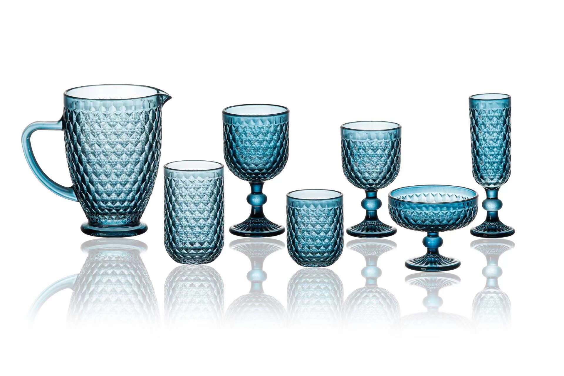 Creativo nuevo cristal de hotel tazas de agua de vidrio enjuague bucal tazas de jugo tazas de cerveza tazas de champán tazas de vino tinto