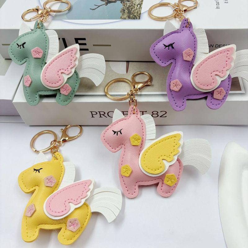 New Hand-Sewn Double-Sided Unicorn Pendant Cute Pegasus Leather Luggage Pendant Keychain Clothing Pendant New Hand-Sewn Double-Sided Unicorn Pendant Cute Pegasus Leather Luggage Pendant Keychain Clothing Pendant