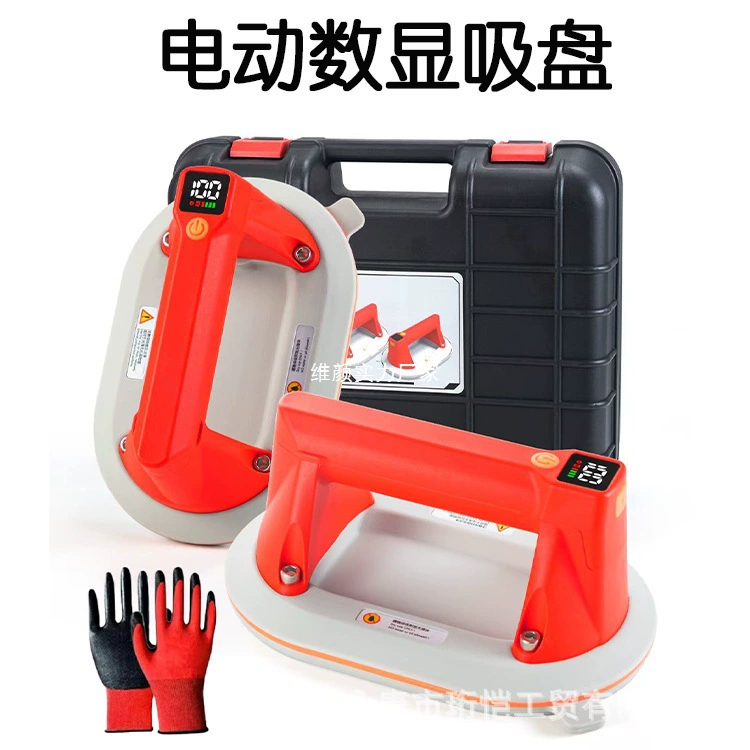 Вакуумный цифровой дисплей, электрическая присоска для плитки, автоматическое наполнение, воздушный насос, присоска для стекла, портативная присоска и подъемник