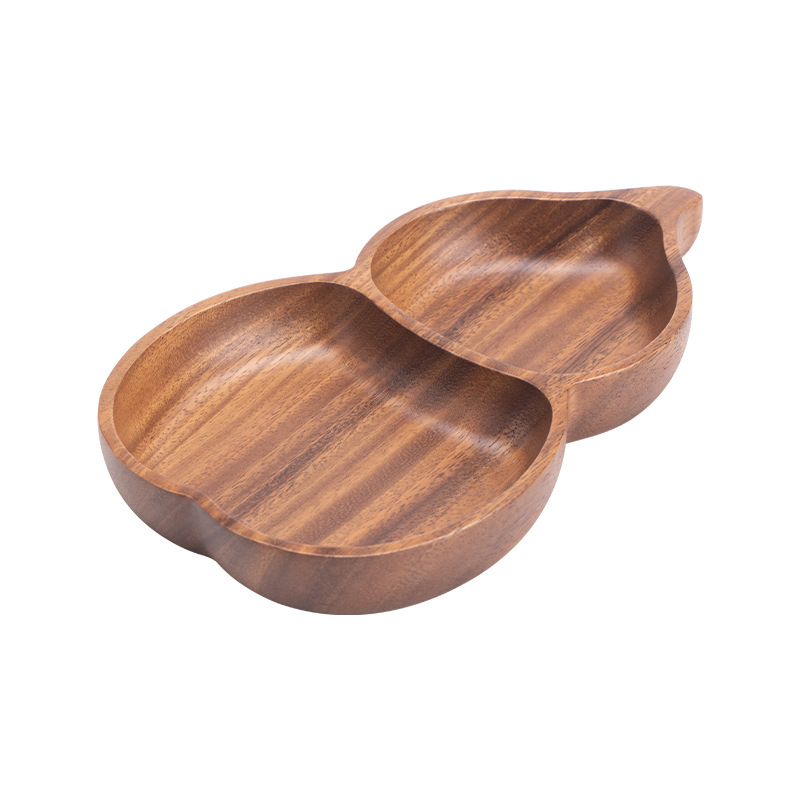 Plato al por mayor chino mesa de té sala de estar estilo chino bocadillos caja de frutas de alta calidad lujoso ligero plato de frutas de madera sólida plato de frutas de madera image 6