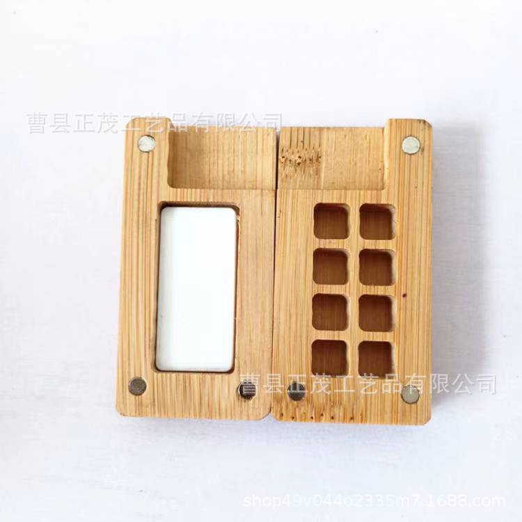 Color de madera pequeña 8 cuadrículas sin clip