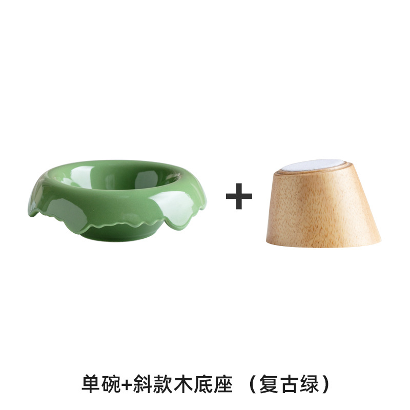 De alto aspecto de cerámica lindo aperitivo yogur de frutas desayuno postre tazón helado ensalada tazón pasillo joyería almacenamiento tazón