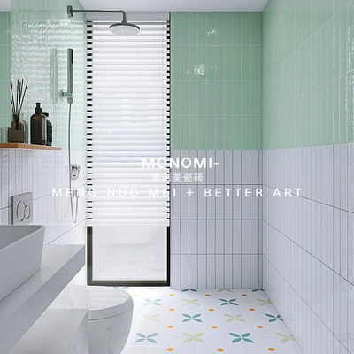 Northern Europe ceramic tile Morandi colour lattice TOILET kitchen Wall tile Shower Room toilet Tiles Homestay Wall tiles