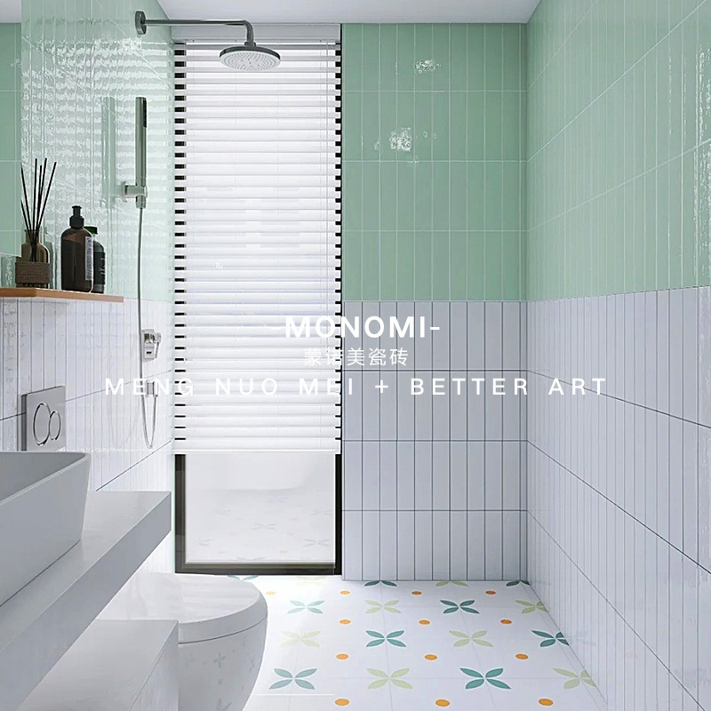 Nordic Tiles Morandi Style Bathroom Kitchen Toilet Guesthouse Glazed Wall Tiles Morandi Style Tiles