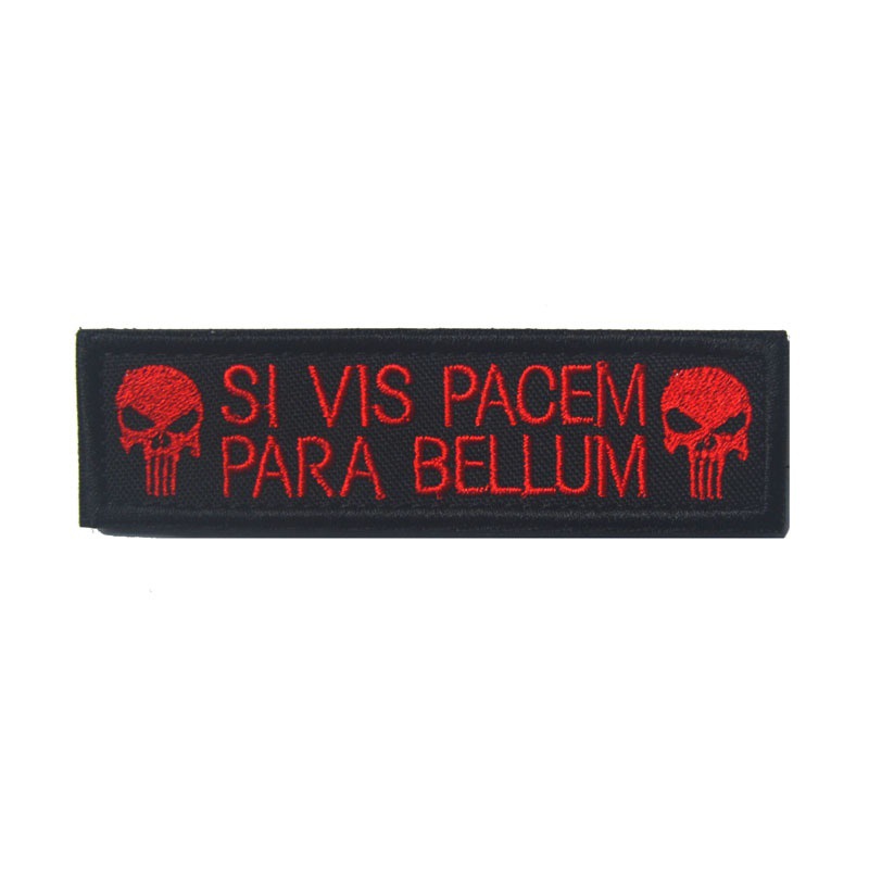 스트립 SI VIS PACEM 블랙 레드