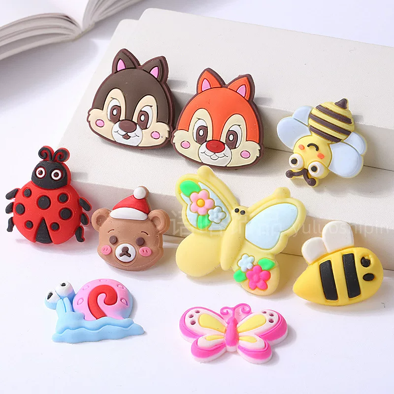 Знак из мягкой резины PVC, заколка, мультяшный аксессуар с насадками, улитки, шляпа, пчела, handmade