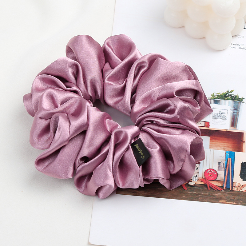Simple Style Solid Color Cloth Hair Tie display picture 17