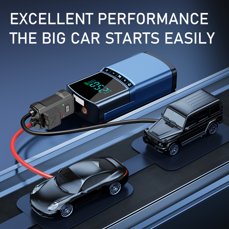 Cross-Border Bn03 Car Emergency Jump Starter with Built-In Air Pump, Multifunctional Power Bank and Ignition Device