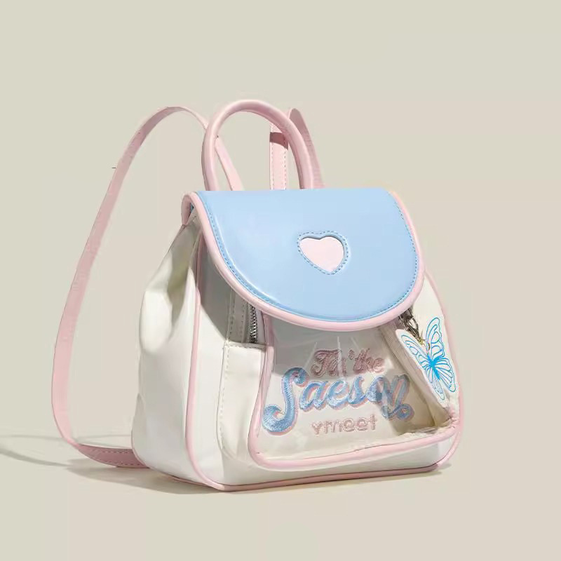 Cute Girl Dopamine Pain Bag Student Niche Design Small School Bag High-Looking Commuting Travel Backpack Trendy