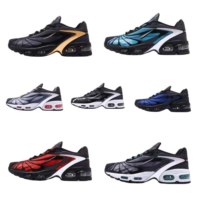 Wholesale Half Size Skepta Tn Full-Length Sports Shoes Mesh Men's and Women's Breathable Casual Shoes Air Cushion Running Men's Shoes