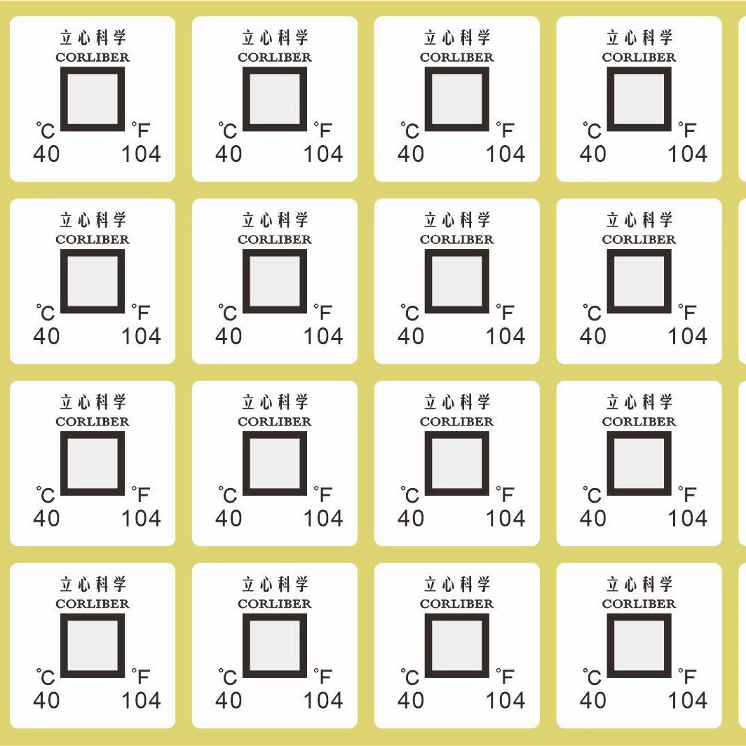 40 градусов затемнения и изменения цвета термометрии бумаги Hanqun необратимый температурный тест патч