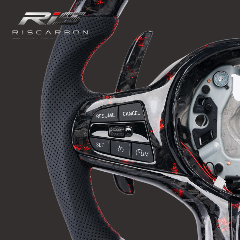 Compatible with BMW forged carbon fiber steering wheel 3 Series 5 Series X3 X5 G20 G30 G05 G01 G22 G11 G02 G06