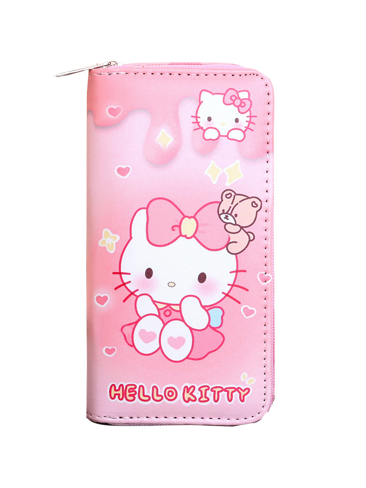 Comercio exterior transfronterizo spot caricatura kt gatos multicapa almacenamiento de gran capacidad para niñas billetera larga para mujeres