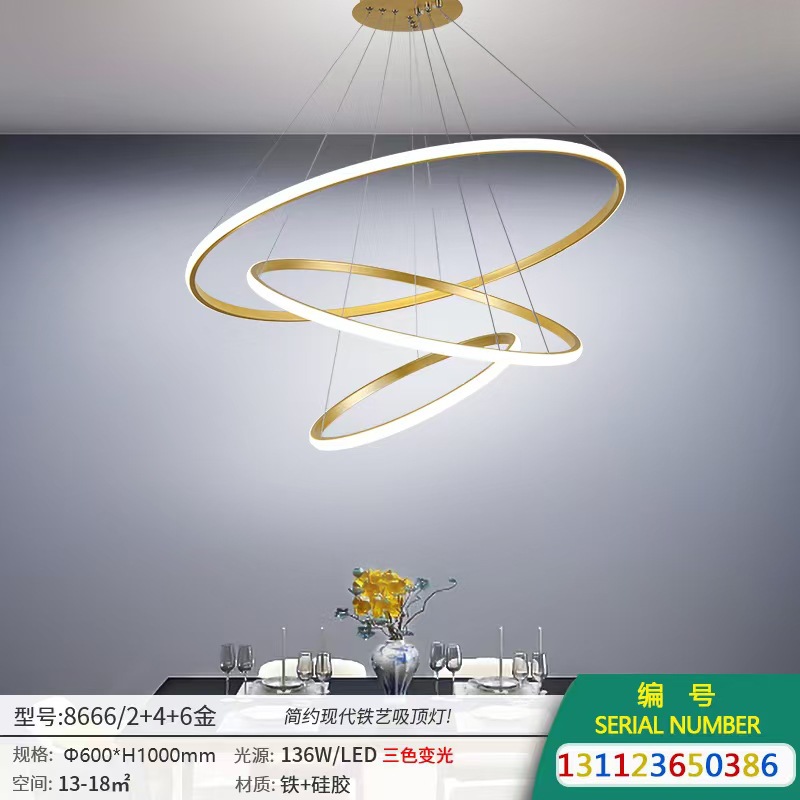 2024 lámpara de aluminio del restaurante barra larga moderna simple lujosa mesa de comedor isla lámpara de escritorio de la recepción de bar una lámpara