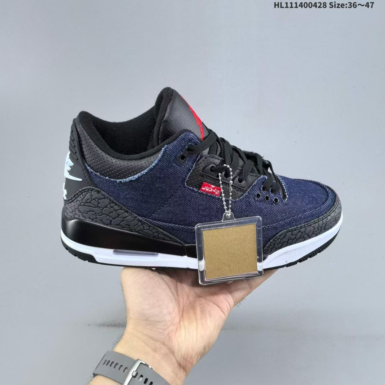 aj3 zapatillas de cemento blanco Putian zapatos de hombre de alta versión de cemento negro Fujiwara Hao Beika Lanjie 3 zapatos de baloncesto zapatos de mujer
