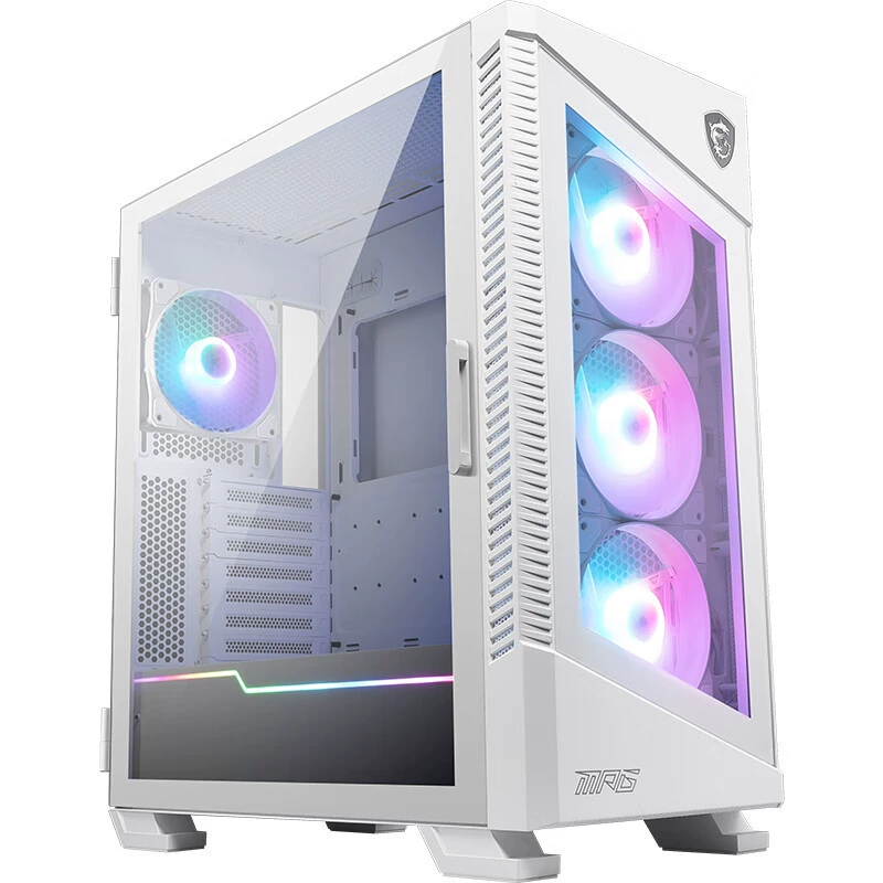 Корпус MSI MPG VELOX 100R Blade Titanium White с боковым стеклом, подходит для ATX-материнской платы, пустой корпус