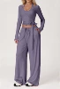 Long-sleeve, vest, trousers, set