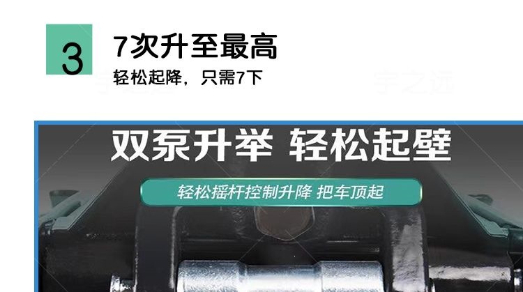 3-Ton Dual-Pump Ultra-Low Horizontal 0kg Jack for Vehicles, 2-Ton Hydraulic Jack for Small Trucks, Suvs, and Off-Road Vehicles