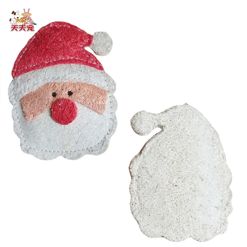 Everyday Pet Loofah Christmas Gift, Doll Type Christmas Pet Supplies, Santa Claus