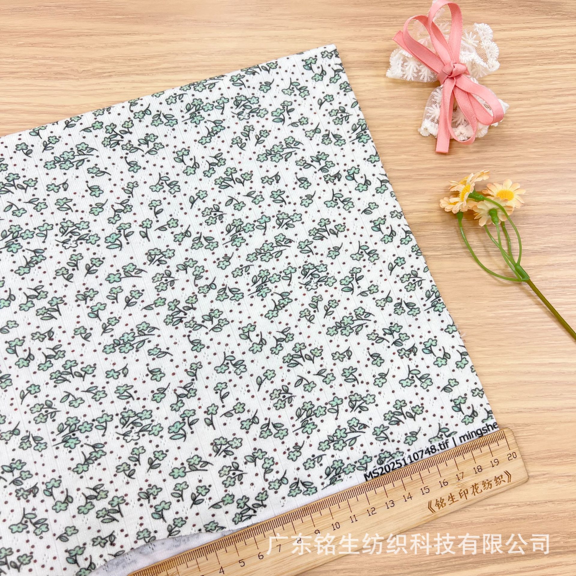 BM全棉移圈提花 罗纹印花布 跨境婴童装爬爬服连衣裙女装内衣面料