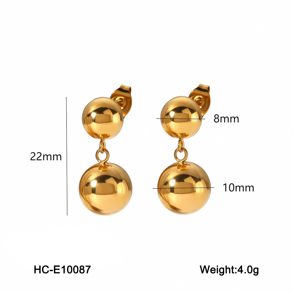 9g Weight Ion Plating (IP) Gold Plating Process 316 Stainless Steel Ear Needle Material 18K Real Gold Plated Plating Material Earrings Classification 1 Pair Quantity Casual Occasion 304 Stainless Steel Material Geometric Pattern Women's Gender Simple Style Style Waterproof Non Tarnish, Plating Craft Ion Plating (IP) Real Gold Plated Geometric Titanium Steel Simple Style Waterproof Non Tarnish Earrings 12
