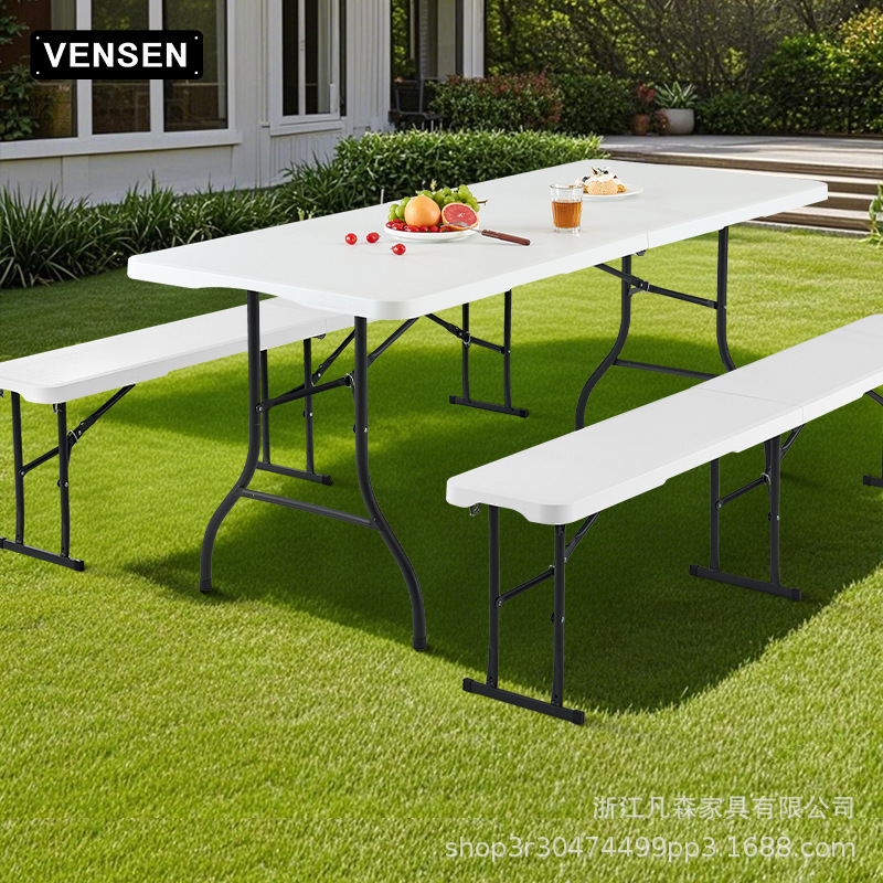 Taburete plegable, taburete para varias personas, taburete de cancha, taburete portátil, taburete de tira larga al aire libre, banco plegable de fiesta, venta al por mayor transfronteriza