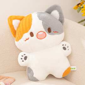 可爱三花猫公仔毛绒玩具玩偶娃娃抱枕