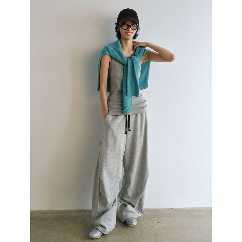 [Time-Sensitive] New Cotton-Blend Three-Dimensional Cut Slimming Cargo Pants with Zipper Pockets, Low-Waist Casual Pants V9144
