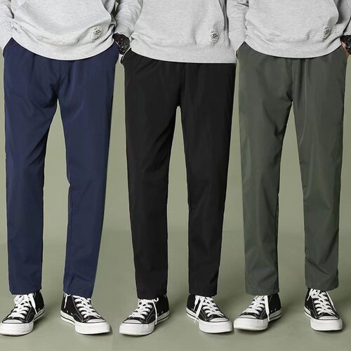 Large size pants men's pants Straight breathable casual straight basic style pants tooling