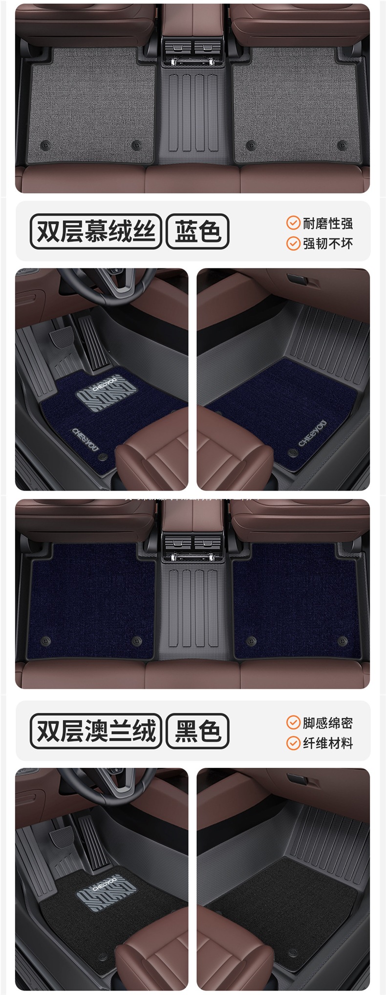 Suitable for Cadillac CT5 XT5 XT4 XTS ATSL full coverage TPE car floor mats Xman