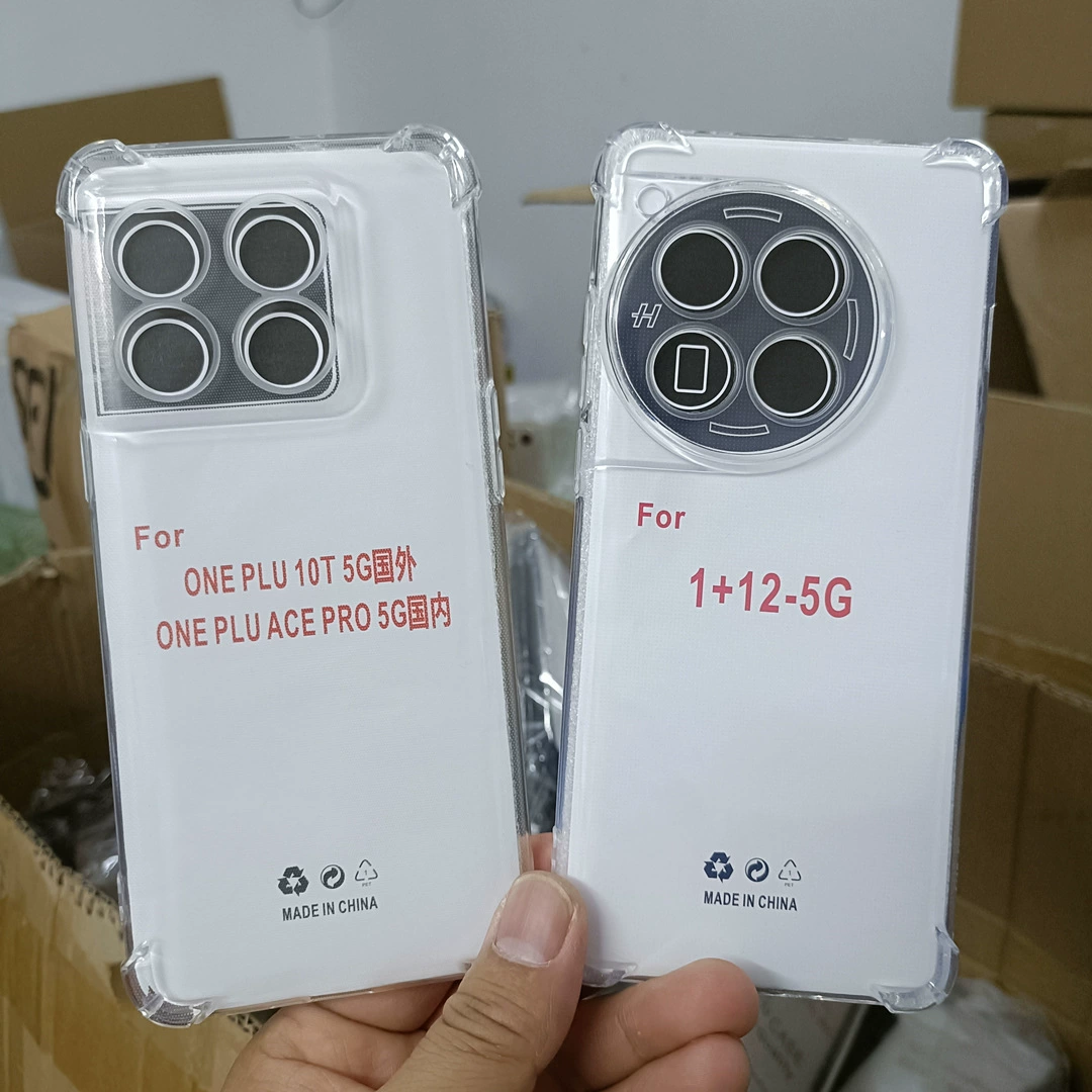 Подходит для OnePlus Ace3 5G против падения чехол для мобильного телефона с четырехугольным воздушным мешком, анти-drop, прозрачная TPU защита
