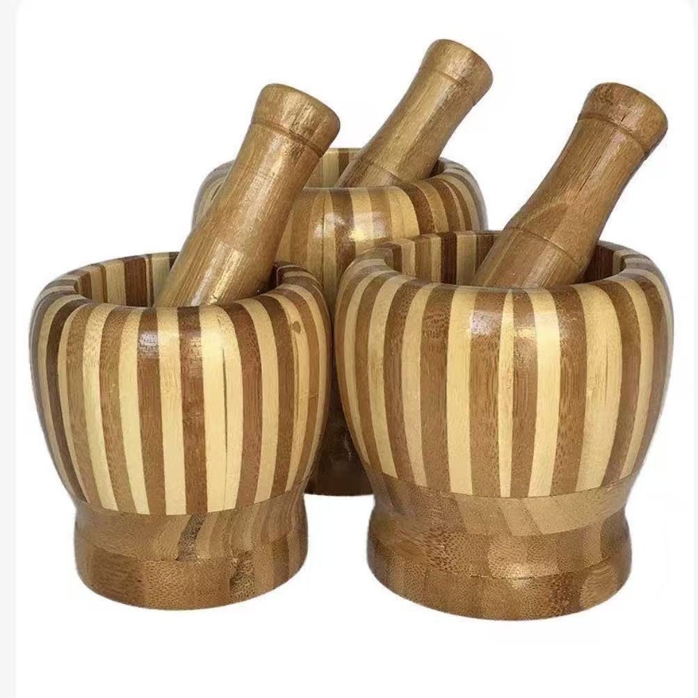 Fabricantes al por mayor cocina de ajo manuales pulverizador de ajo doméstico de madera sólida prensa de ajo moledor de ajo creativo de ajo pulverizador