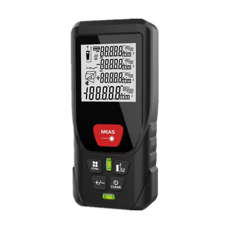 Лазерная линейка с голосовым вещанием, лазерная линейка, защита от падения и пыли, прибор для измерения объема, цифровой прибор для измерения помещения на уровне миллиметра, 100 м