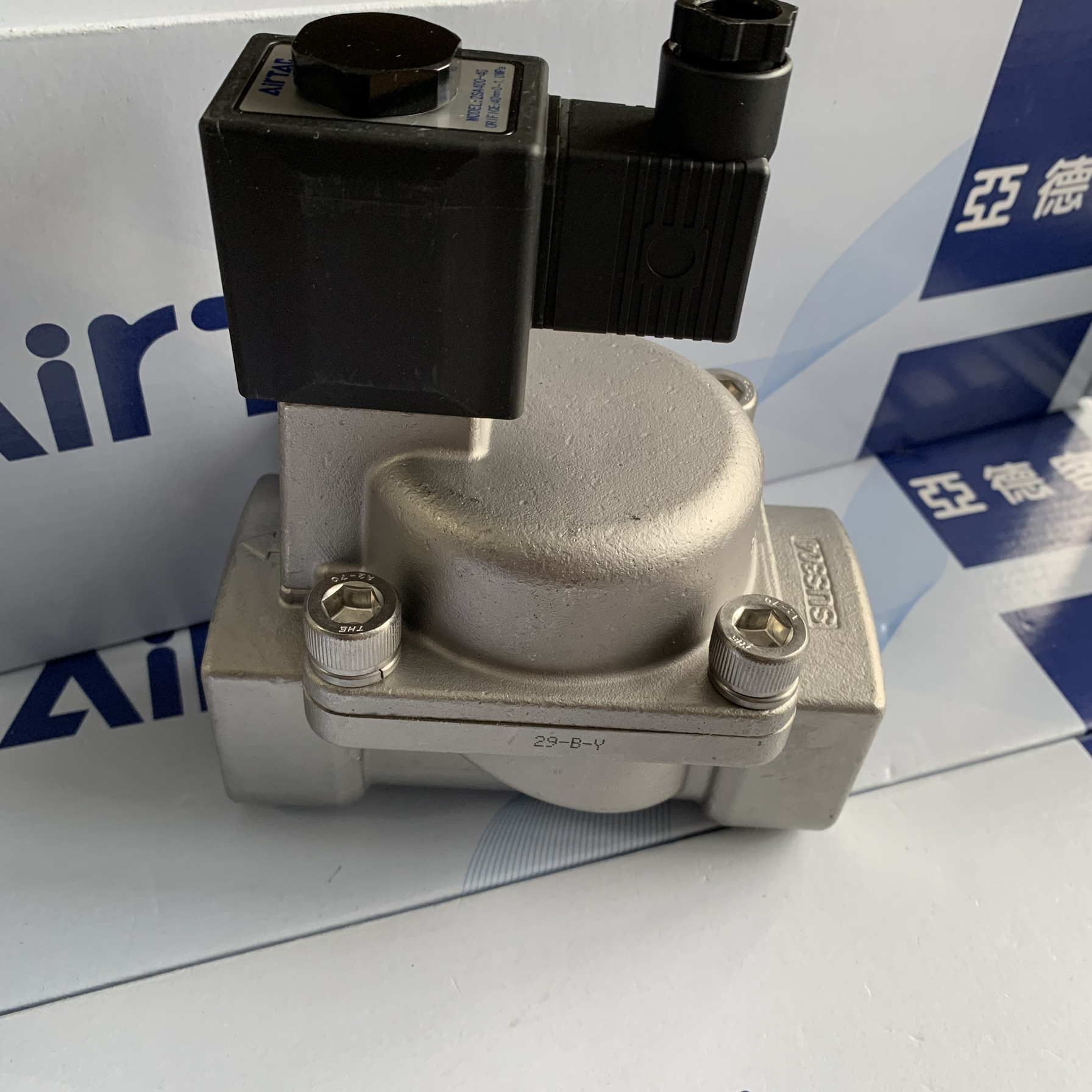 亚德客气动流体控制电磁阀2SA32032B 2SA40040B 2SA50050B不锈钢