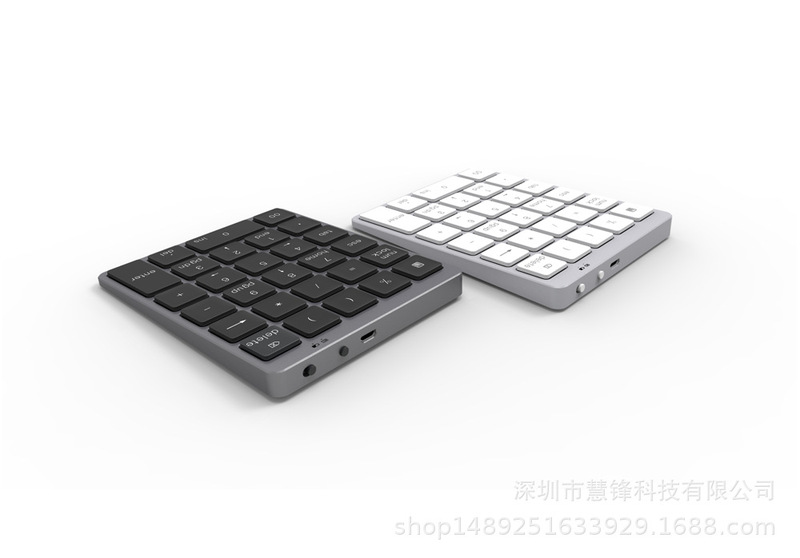 Aluminum Alloy Bluetooth Digital Keyboard 28 Key Charging Wireless Keyboard for Huawei Apple Tablet Universal Keypad
