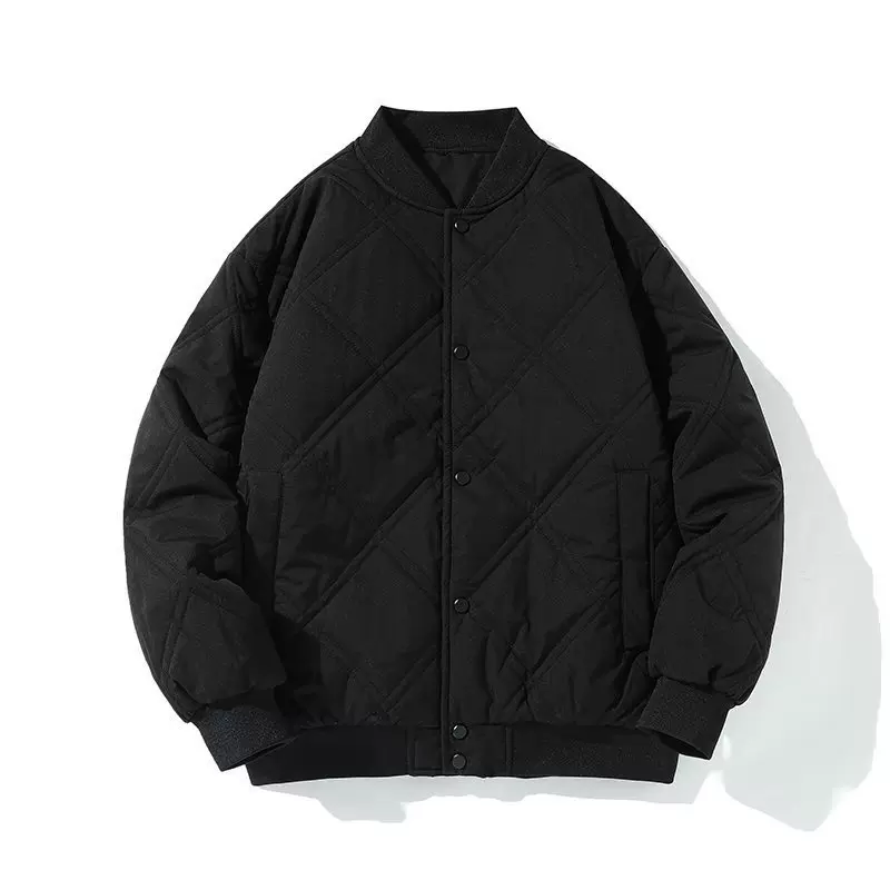 2025棒球领休闲棉衣男外套男冬季运动棉服外套男青年休闲宽松棉服