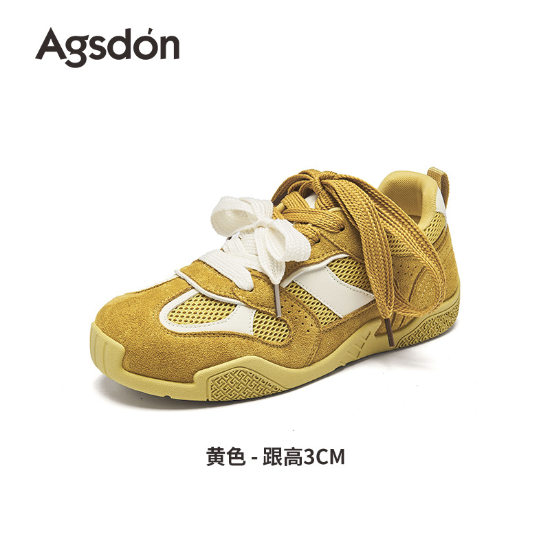 Augustion Ballet alemán zapatos de entrenamiento femenino 2025 nuevo verano plano casual suela blanda zapatos deportivos malla Forrest