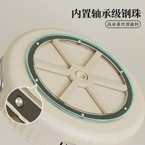 Kitchen condiment storage rack, rotatable large-capacity condiment bottle storage rack, multi-functional desktop fruit tray